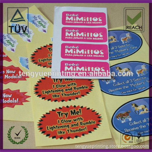 custom round stickers printed labels